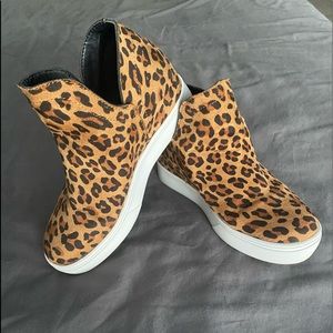 Corky’s Cheetah Sneaker Wedges